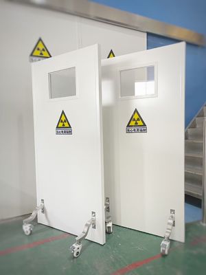 Mobile 2mmpb Single Leaf Radiation Protection X Ray Lead Barrier With Glass