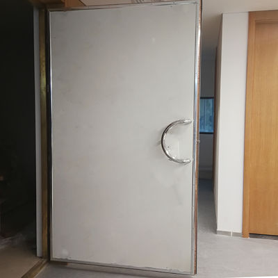 100dB koruma etkinliği ile RF koruma kapısı MRT odaları için ahşap çerçeve ve yatay açılış tasarımı