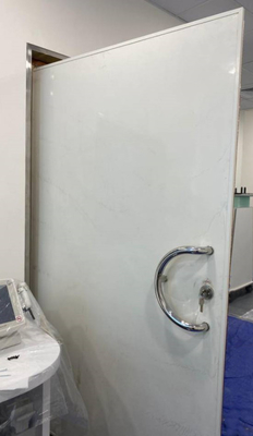 Mri Pirinç Çerçeve Rf Korumalı Kapılar Özel Boyut 1.2m X 2.1m Delikli