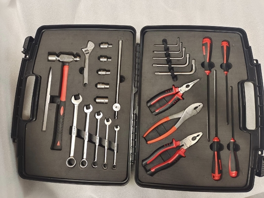 Sert plastik kabuk malzemesi manyetik olmayan anahtarlı alet seti ve alet kutusu seti
