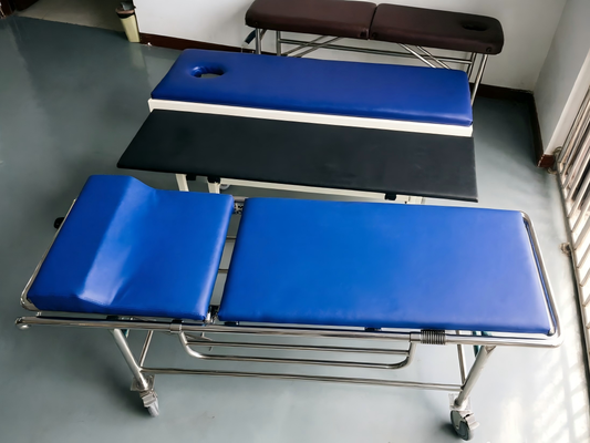 Yumuşak Magnetik Olmayan Yatak MRI Transfer Arabası, MRI ve CT taramaları için manyetik olmayan alüminyum alaşımlı