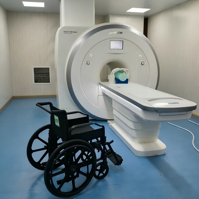 Alüminyum alaşımlı çerçeve ve ayarlanabilir ayak tabanlı 3.0T MRI odası için manyetik olmayan tekerlekli sandalye
