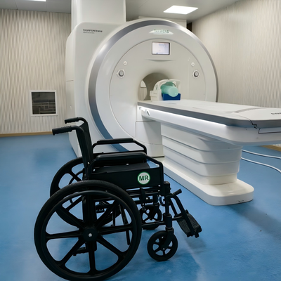 Düşük Oturma Yüksekliği Dayanma-Yardımı Katlanabilir MRI MRI Odaları için Güvenli Manyetik Olmayan Tekerlekli Sandalye