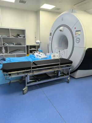 4 Ergonomik Eldiven Mıknatıslı olmayan kaldırıcı Yüksekliği Düzenlenebilir 22 ila 32 inç MRT odası hastanın işleme ihtiyaçları için mükemmel