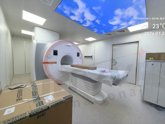 Bakır koruyucu panelleri olan MRI RF koruyucu kafesi
