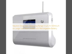 Nötron dozu oranı ölçüm aralığı 0.1μSv/h-100mSv/h, yeniden şarj edilebilir pil ile büyük boyutlu dokunmatik ekranda